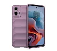 SHYXGLON Case For Motorola Moto G85 5G, Liquid Silicone Bumper, Soft TPU, Ultra Thin, Flexible, Rugged Armor, Shockproof, Anti-Slip, Purple