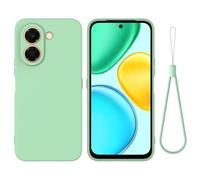 SHYXGLON Compatible with Honor X7E 4G Case Silicone Rubber Ultra Thin, Soft Flexible Bumper Hybrid Armor Rugged Cover Shockproof Case for Honor X7E 4G，Green