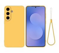SHYXGLON Compatible with Samsung Galaxy A57 5G Case Silicone Rubber Ultra Thin, Soft Flexible Bumper Hybrid Armor Rugged Cover Shockproof Case for Samsung Galaxy A57，Yellow