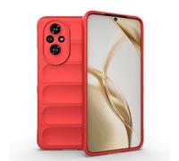 SHYXGLON For Honor 200 5G Case Silicone Rubber Ultra Thin, Soft TPU Gel Flexible Bumper Hybrid Armor Rugged Flexible Anti-Slip Shockproof Cover for Honor 200 5G Case (Red#)