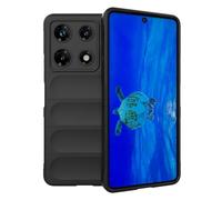 SHYXGLON For Infinix Note 30 Pro 4G Case, Ultra Thin Liquid Silicone Rubber Soft TPU Flexible Bumper Hybrid Rugged Armor Shockproof Cover Phone Case for Infinix Note 30 Pro 4G (Black)