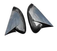 SHYYBD Car Exterior Mirror Housing For Focus 2019-2022 Bull Horn Rearview Protective Cover Automotive Decoration Tools(Carbon look)