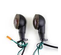 SHYYBD Effect Light Effect Light Motorcycle Turn Signals Light For Kawasaki D-TRACKER 125 150 250 W800 Cafe EX250 Amber Blinker Indicators Lamps Position Lamp(Smoke)