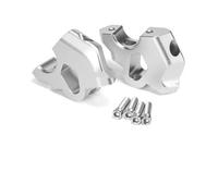 SHYYBD Motorcycle Handle Hand Bar Bars Rising Clamps Forwards Back Move Adapter Raiser Spacer For BMW R1300GS R 1300 GS 23 24 Lift Height Riser(Silver)