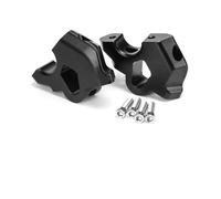SHYYBD Motorcycle Handle Hand Bar Bars Rising Clamps Forwards Back Move Adapter Raiser Spacer For BMW R1300GS R 1300 GS 23 24 Lift Height Riser(Black)