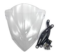 SHYYBD Motorcycle Sports Touring Front WindScreen Windshield Visor Wind Deflectors For MT25 MT03 2020-2024 MT-25 MT-03 Windshield Screen Visor(Transparent)