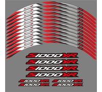 SHYYBD Wheel Rim Sticker Motorcycle Wheel Sticker Waterproof Rim Strip For B&MW S1000XR 2023 S 1000 XR S1000 XR 2015-2024 17 Inch Wheel Decals Accessories Stickers Set(RED)