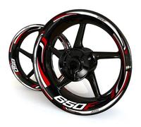 SHYYBD Wheel Rims Decals Motorcycle Wheel Sticker Decal For H&onda CB650F CB 650F Rim Tyre Stripe Tape Decoration Hub Stickers Decals Set Wheel Sticker(Color 5)