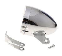 SHYYOULQE 3 LEDs Metal Shell Front Light Bicycle Headlight Retro Bike Head Lamp Night Riding Cycling Fog Light Headlamp W/Bracket Night Riding Accessories