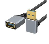 SHYYOULQE 5Gbps USB3.0 Extension Cord 4-Way Direction Adapter for Tight Spaces Controllers Peripherals Transfer Speed Backward for Controller