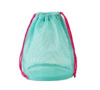SHYYOULQE Adjustable Meshed Swim Bag Nylon Cosmetic Organiser Spacious Storage For Pool Beach Vacation Essential Adjustable Mesh Beach Essential Pouch