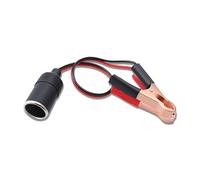 SHYYOULQE Car Female Power Socket Female Adapter with Battery Alligators Clamps for Emergencies Use for Car Cooling Fan Light Battery Terminal Adapter