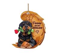 SHYYOULQE Cartoon 2DAngelDog Wing Dogs Hanging Ornament Pendant Car Bag Keychain Rear View MirrorsAccessories Accessory Keychain Angelwings Dogs Design for Cute Swinging Animefunny Cute Swing