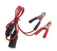 SHYYOULQE Clamp-on Power Socket with On/Off Button Car Chargers Fans and Vacuums Electronics Charger 360W 12V 24V with Clamps Auto Outlet Extension Cord Clamp-style Socket