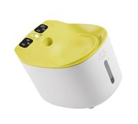 SHYYOULQE Intelligent Circulating Water Dispenser 30 Day Battery Life Extreme Quiet Fan USB Powered for Home Animals Automatic Puss Water Distributor with Filter