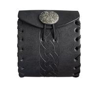 SHYYOULQE Medieval Belt Bag PU Leather Coin Purse Renaissances Cube Small Change Cosplay Pouches for Adult Renaissances Belt Small Cube Pu Leather for Women