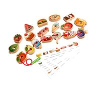 SHYYOULQE Shape Sorting Activity Toy for Children Ages 3+ Featuring Multicolor Stringing Bead Design Creative Pattern Building Game with Wooden Snakes for Preschoolers to Logical Thinking