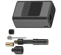 SHYYOULQE Smart Rechargeable 4 Nozzles Adjustable Pressure Compact for Camping Hiking Gear Double Speed Inflator with LED Light