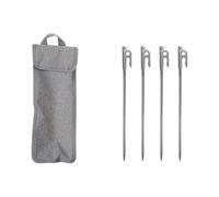 SHYYOULQE Stainless Steel Tent Stake Heavy Duty Peg with Bag for Camping Beach Canopies & Outdoor Anchors Stake Outdoor Ground Anchors
