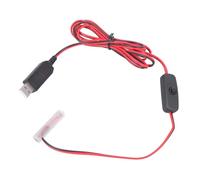 SHYYOULQE Virtual Battery Eliminators Cable for 3A Devices USB 5V to 1.5V Conversion Including on Off Switches Single Battery Device