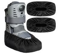 Shyyween 2 Pcs Air Cam Walking Boot Covers for Medical Fracture Cast Boots Shoe Covers for Broken Foot Ankle Recovery Protection Machine Waterproof Rain(Large)