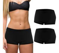 Shyyween 2 Pcs Tucking Hiding Short Boy Underwear Tucking Gaff Shaping Panties for Transgender Mtf Compression Those Who Tuck, Black, M