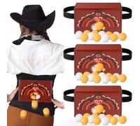 Shyyween 4 Sets Thanksgiving Party Swing Shaking Balls Set Novelty Twerk Includes 80 Balls and 4 Strap Shake Boxes for Outdoor Indoor Fall Harvest Thanksgiving Family Party Birthdays