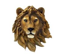 SHZMJL Animal Head Wall Decor, Faux Taxidermy, Wolf Wall Art, Bear Wall Decor, Bear Wall Art, Animal Head Wall Mount (Lion)