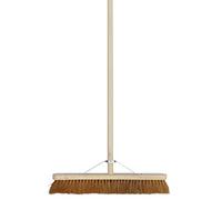 SI 18" Soft Broom C/W Handle & Stay Brush Sweeping Industrial Yard Outdoor Strong