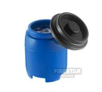 SI-DAN Minifigure Accessory BI120 Plastic Drum BLUE