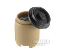 SI-DAN Minifigure Accessory BI120 Plastic Drum DARK TAN