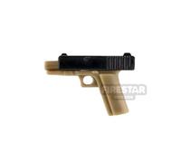 SI-DAN Minifigure Firearm SGX17 Handgun with Movable Slider DARK TAN