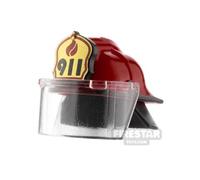 SI-DAN Minifigure Headgear TU65 Firefighter Helmet RED