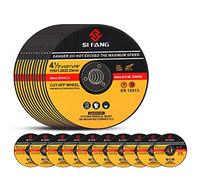 SI FANG 115mm Metal Cutting Discs 10 Pack, 1.2mm Thin Cut Off Wheels Angle Grinder Blades, 4-1/2 inch Cutting Wheel Grinding Discs for Metal, Aluminium Angle, Steel, Iron and Stainless Steel