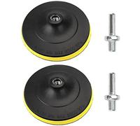 SI FANG 2 Pack 180mm Hook and Loop Backing Pads with M14 Thread Drill Adapter, 7 Inch Car Orbital Sander Polisher Backing Plate, Rotary Polishing Pad Buffer Attachment for Sanding Buffing (8500RPM)
