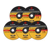 SI FANG 5Pcs 3 inch Cut Off Wheels, Stainless Steel and Ferrous Metal Sheet Cutting Wheel, Fit All Mini Angle Grinder Die Grinder Air Tool, Powerful Cutting Grinding Disc (75mm x 1.6mm x 9.5mm)