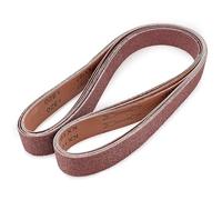 SI FANG 6 Pack 2 x 82 Inch Sanding Belts Set, Aluminum Oxide Sanding Belt for Belt Grinder, 36 60 80 100 240 320 Grit Assorted Pack Belt Sander Paper, Multipurpose for Woodworking