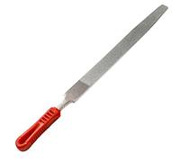 SI FANG Diamond Flat File, 200mm/8-inch Engineering Needle File for Metalwork Sanding, Wood Rasp Metal File Hand Sharpening Tools with Rubbery Handle, Suitable for Jewellery Metal Tile Glass Stone