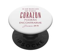 Si me buscan de todo corazón, podrán encontrarme. PopSockets Adhesive PopGrip