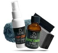 SI-R03 Ceramic Coating 30 ml Set of Varnish Protection for Up to 36 Months - Deep Shine & Lotus Hydrophobic Effect - Nano Coating for Car - Professional Finish Made in Japan