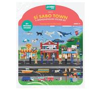 Sí Sabo Town: A Bilingual Reusable Sticker Play Set: Learn Spanish-English Language Skills with 30+ Reusable Stickers and 2 Fold-Out Play & Go Scenes (Sí Sabo Kids)