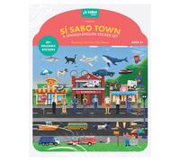Si Sabo Town: A Bilingual Reusable Sticker Play Set : Learn Spanish-English Language Skills with 30+ Reusable Stickers and 2 Fold-Out Play & Go Scenes
