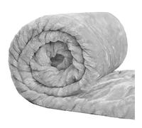 SI Silver Extra Large Mink Faux Fur Throw King Size 200cm x 240cm