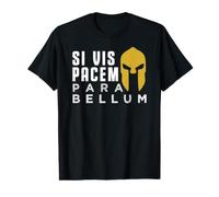 Si Vis Pacem para Bellum Ancient Spartan Warrior Quote Value Graphic T-Shirt