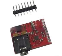 Si4703 RDS FM Tuner Module for Arduino PIC AVR Microcontrollers with Integrated Analog to Digital Converter and Digital Signal Processor (red)