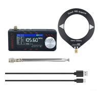 SI4732 Fullband Radio Receiver, for DSP Radio Receiver with Built-in, Supports Battery Power Display And Loud Speaker Output(black)