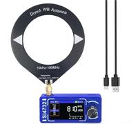 SI4732 pocket Radio Receiver, 1.9 Inch Color Screen Digital Radio with Speaker and Portable Loop Antennad, Full-Band AM FM LSB USB Receiver(black)