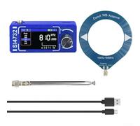 SI4732 pocket Radio Receiver, 1.9 Inch Color Screen Digital Radio with Speaker and Portable Loop Antennad, Full-Band AM FM LSB USB Receiver(blue)