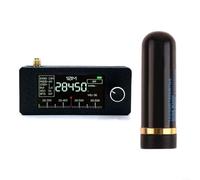 SI4732 Pocket Size Radio Receiver 0.5-108MHz Mini Radio with 1.9" IPS Screen ESP32-S3 Control AM FM LSB USB Mode 800mAh Battery Loop Antenna(Black)