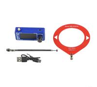 SI4732 Shortwave Radio Receiver with ESP32-S3 Control, HF/VHF Radio Receiver Featuring Technology, Adjustable Backlight IPS Display, 800 mAh Rechargeable Battery, FM AM SSB Support(red)